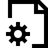 Document Configuration Settings Free Open-Source SVG Icon