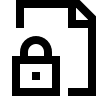 Locked Document Free Open-Source SVG Icon