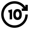 Forward Ten (Grommet) Free Open-Source SVG Icon