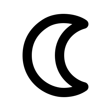 Moon Symbol Free Open-Source SVG Icon (Grommet Icons)