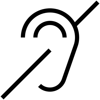 Access for Hearing Loss Support Free Open-Source SVG Icon (Guidance)