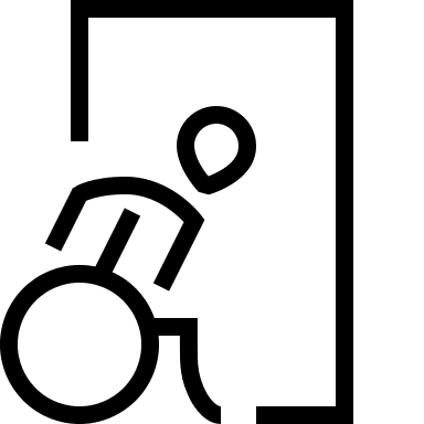 Accessible Exit Pathway Free Open-Source SVG Icon (Guidance)