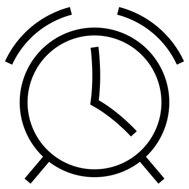 Alarm Clock Free Open-Source SVG Icon (Guidance)