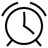 Alarm Clock Free Open-Source SVG Icon