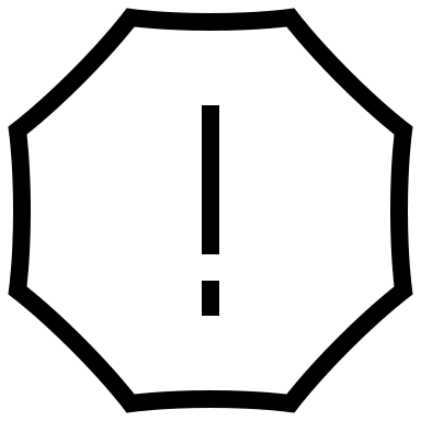 Octagonal Alert Notification (Guidance) Free Open-Source SVG Icon (Guidance)