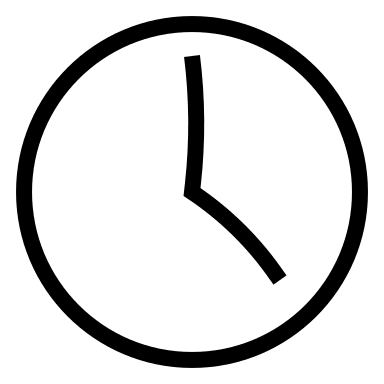 Clock Timepiece Free Open-Source SVG Icon (Guidance)