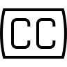 Closed Captioning Display Free Open-Source SVG Icon