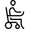 Electric Wheelchair Free Open-Source SVG Icon