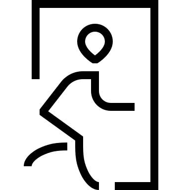 Emergency Exit Sign Free Open-Source SVG Icon (Guidance)