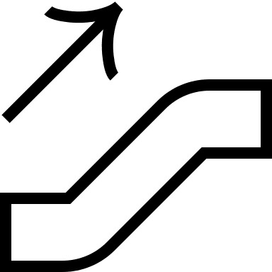 Escalator Up Arrow (Guidance) Free Open-Source SVG Icon (Guidance)