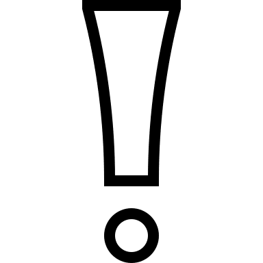 Exclamation Mark Symbol Free Open-Source SVG Icon (Guidance)