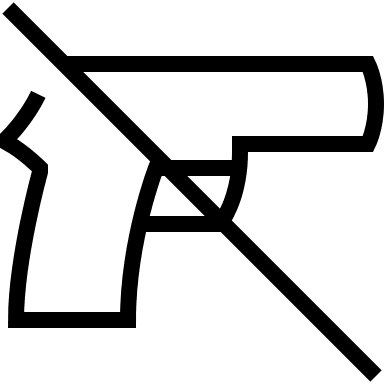 No Firearm Weapon Free Open-Source SVG Icon (Guidance)