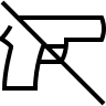 No Firearm Weapon Free Open-Source SVG Icon