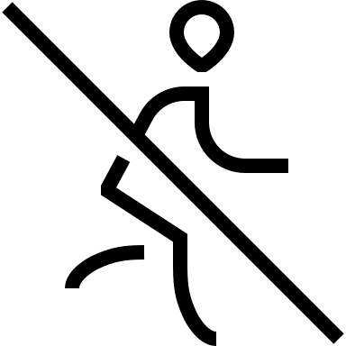 No Running Sign Free Open-Source SVG Icon (Guidance)