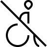 No Wheelchair Access (Guidance) Free Open-Source SVG Icon