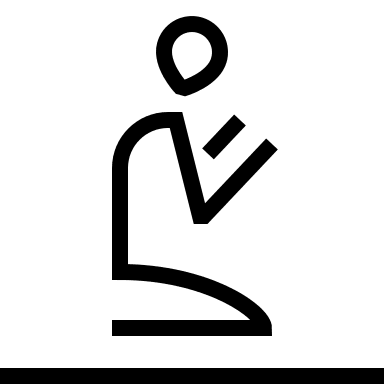 Praying Room Free Open-Source SVG Icon (Guidance)