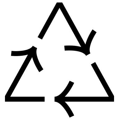 Recycling Symbol Free Open-Source SVG Icon (Guidance)