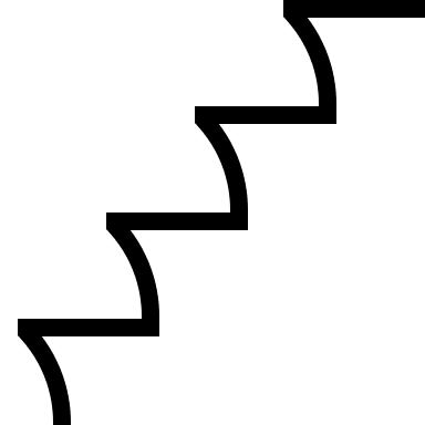 Stairs Access Path Free Open-Source SVG Icon (Guidance)