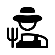 Agriculture Worker Free Open-Source SVG Icon