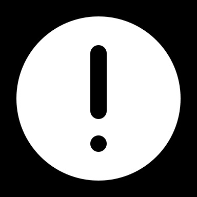 Negative Alert Circle (Health Icons) Free Open-Source SVG Icon (Health Icons)