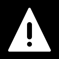 Negative Alert Triangle Free Open-Source SVG Icon