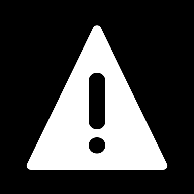 Negative Alert Triangle Free Open-Source SVG Icon (Health Icons)