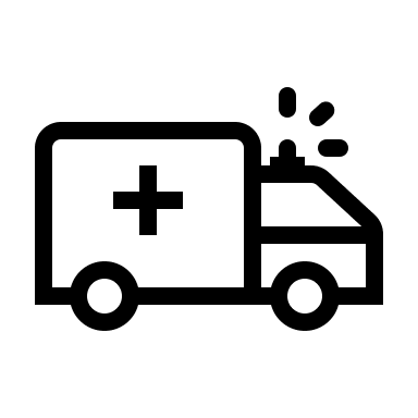 Ambulance Vehicle (Outline) Free Open-Source SVG Icon (Health Icons)