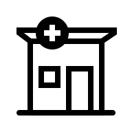 Ambulatory Clinic (Outline) Free Open-Source SVG Icon