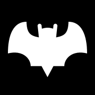 Negative Bat Animal Free Open-Source SVG Icon