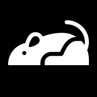 Negative Rat Animal Symbol Free Open-Source SVG Icon