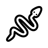 Snake Animal (Outline) Free Open-Source SVG Icon