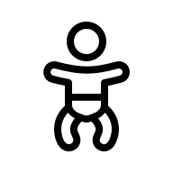 Baby Growth Chart (Outline) Free Open-Source SVG Icon