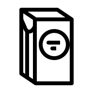 Baby Formula Container (Outline) Free Open-Source SVG Icon