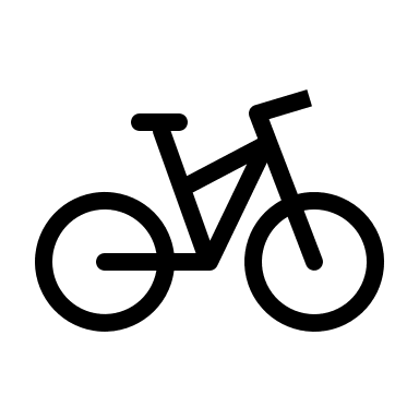 Bicycle (Outline) Free Open-Source SVG Icon (Health Icons)