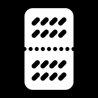 Oval Blister Pills (Negative) Free Open-Source SVG Icon