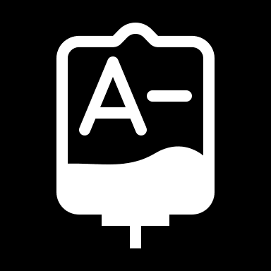 A-Negative Blood Type Free Open-Source SVG Icon (Health Icons)