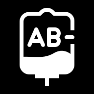 AB Negative Blood Type Free Open-Source SVG Icon