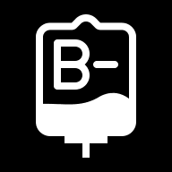 B Negative Blood Type Free Open-Source SVG Icon