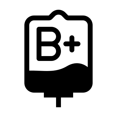 Blood Type B Test Free Open-Source SVG Icon (Health Icons)