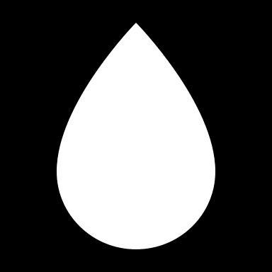 Negative Blood Drop Free Open-Source SVG Icon (Health Icons)