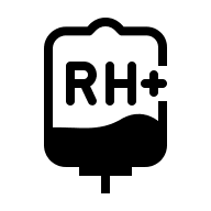 Rh Positive Blood Type Free Open-Source SVG Icon