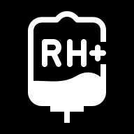 Rh Negative Blood Type (Health Icons) Free Open-Source SVG Icon