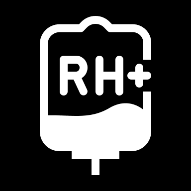 Rh Negative Blood Type (Health Icons) Free Open-Source SVG Icon (Health Icons)