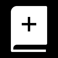 Negative Book Symbol Free Open-Source SVG Icon