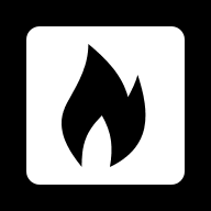 Negative Burn Unit Indicator Free Open-Source SVG Icon