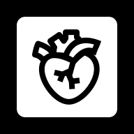 Negative Cardiology Symbol Free Open-Source SVG Icon