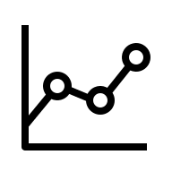 Line Chart Representation (Outline) Free Open-Source SVG Icon