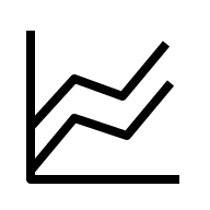 Stacked Line Chart (Health Icons) Free Open-Source SVG Icon