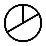 Pie Chart Representation (Outline) Free Open-Source SVG Icon