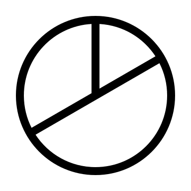 Pie Chart Representation (Outline) Free Open-Source SVG Icon (Health Icons)